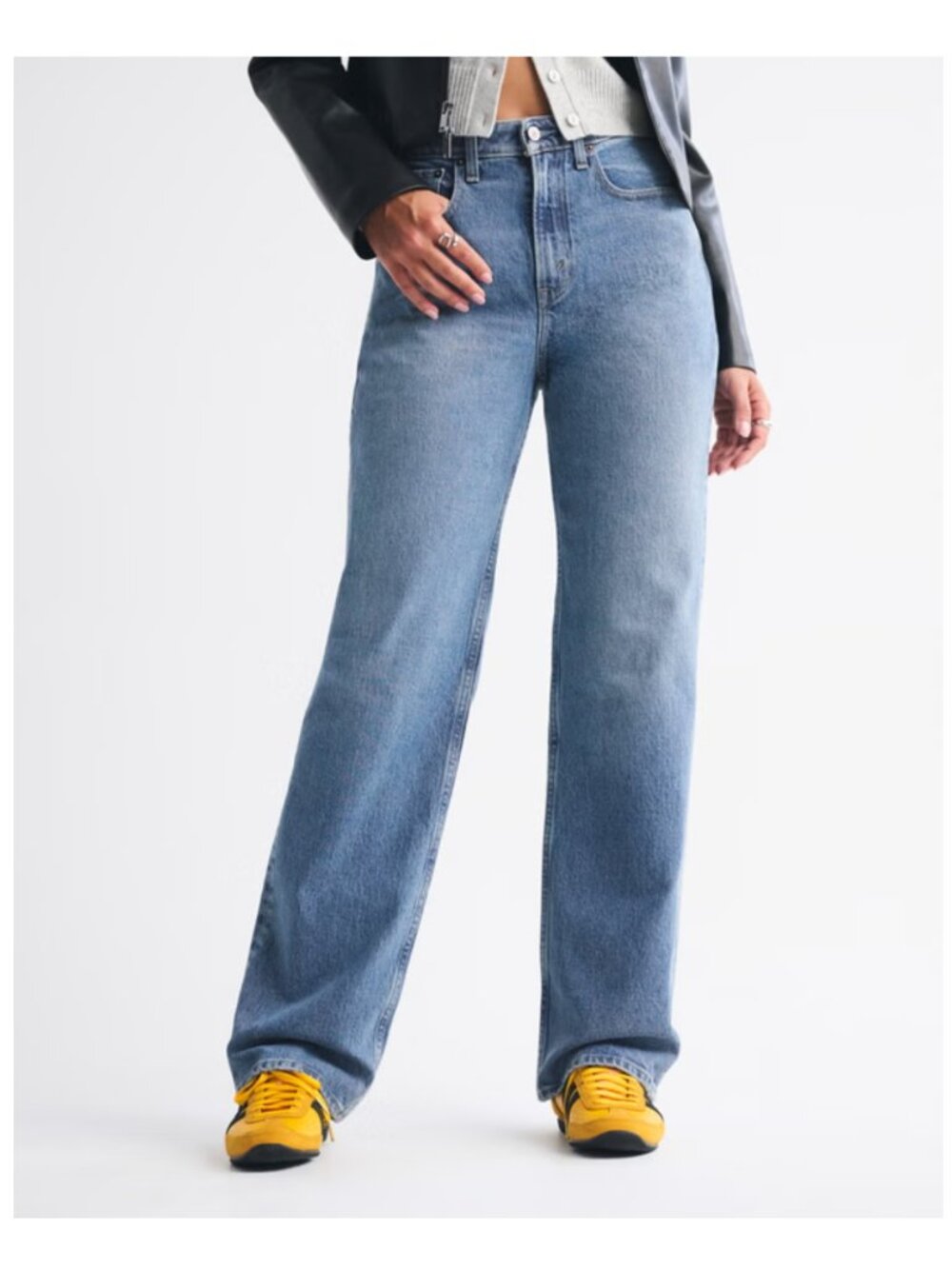 ABERCROMBIE & FITCH Women's Curve Love High Rise 90s Relaxed Jean Size 31